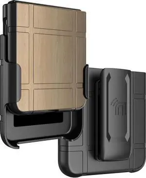 Hard Case and Belt Clip Holster for Moto RAZR ULTRA 2025 - Woodgrain