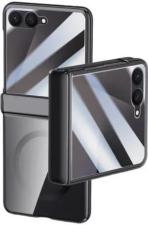 Screen Protect Case for Samsung Galaxy Z Flip 7 - Compatible with MagSafe, Black