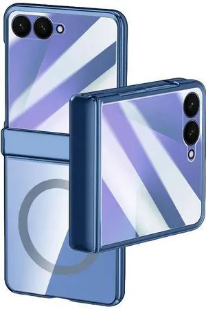 Screen Protect Case for Samsung Galaxy Z Flip 7 - Compatible with MagSafe - Blue