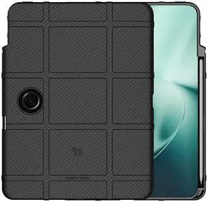 Rugged Shield Case for OnePlus Pad Tablet (with Stylus Holder) - Carbon Fiber