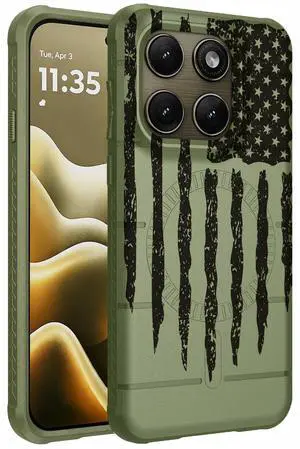 Case for Motorola Edge 2026 - Army Green USA Flag (Compatible with MagSafe) Case for Motorola Edge 2026 - Army Green USA Flag (Compatible with MagSafe)