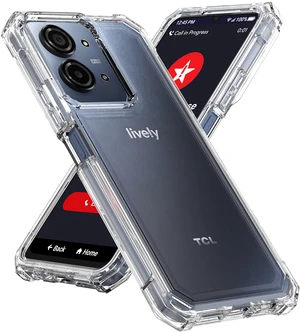 Hybrid Anti-Shock Cover for Lively Jitterbug Smart 5 Phone Case, Smart5 - Clear Hybrid Anti-Shock Cover for Lively Jitterbug Smart 5 Phone Case, Smart5 - Clear