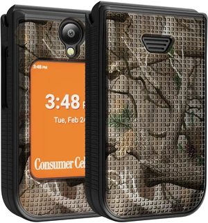 Grid Texture Hard Case Slim Cover for Iris Easy Flip 2 Phone - Bush Camouflage Grid Texture Hard Case Slim Cover for Iris Easy Flip 2 Phone - Bush Camouflage