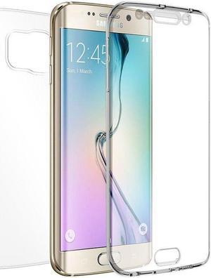 TRIMAX CLEAR SCREEN GUARD TPU CASE SLIM CURVED COVER FOR SAMSUNG GALAXY S6 EDGE