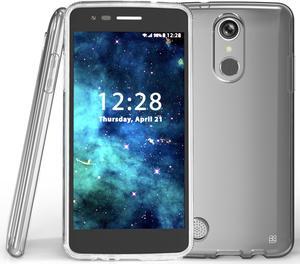 CLEAR TRANSPARENT FLEX GEL TPU SKIN CASE COVER FOR LG ARISTO, FORTUNE, PHOENIX-3