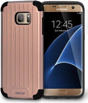 ROSE GOLD PINK MATTE SLIM DUO-SHIELD CASE COVER FOR SAMSUNG GALAXY S7 EDGE