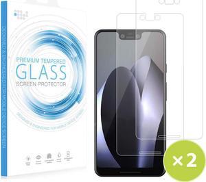 2X CLEAR HARD TEMPERED GLASS SCREEN PROTECTOR CRACK SAVER FOR GOOGLE PIXEL 3 XL