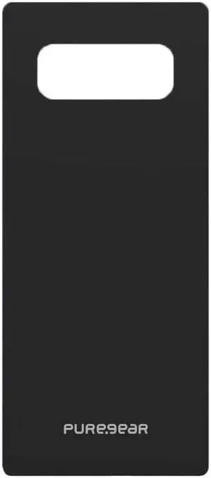BLACK PureGear Rear/Back Tempered Glass Protector for Samsung Galaxy Note 8