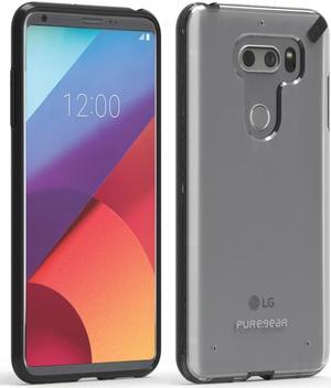 LG V30 PUREGEAR SLIM SHELL CASE - CLEAR/BLACK