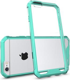 MINT/CLEAR TRANSPARENT ANTI-SHOCK TPU CASE HARD COVER FOR APPLE iPHONE 6 PLUS