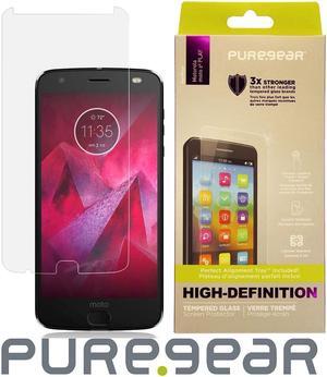 PureGear HD Tempered Glass Screen Protector for Moto Z2 Play - Clear