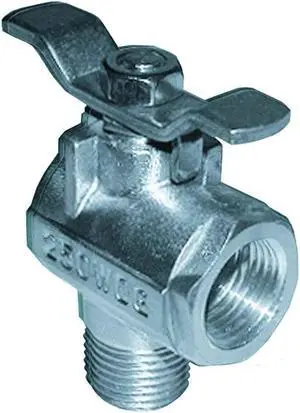 GROCO 1/2 NPT 90 DEGREE STAINLESS STEEL FUEL VALVE
