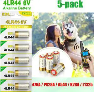 EBL 5Pcs 4LR44 6V Battery A544 4G13 PX28A Alkaline Batteries for Electric Toys Mouse Alarm Electric Toothbrush