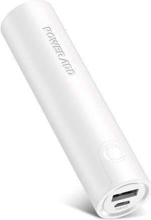 Poweradd 5000mAh EnergyCell Portable Charger, The Lightest Slim Power Bank with 2.4A Output, Compatible with iPhone Samsung and More, White