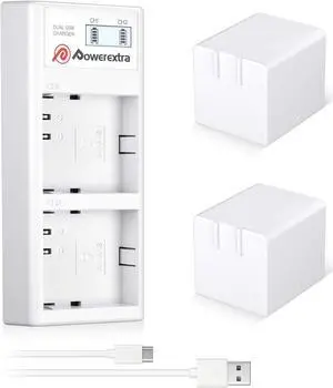 Powerextra 2Pcs Upgraded Rechargeable Battery Compatible with Arlo Pro Arlo Pro 2 and Dual Quick Battery Charger for Arlo Pro Arlo Pro 2 Arlo Go and Arlo Security Light Batteries