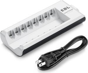 EBL 8 Bay Battery Charger for Ni-MH Ni-CD AA AAA Rechargeable Batteries