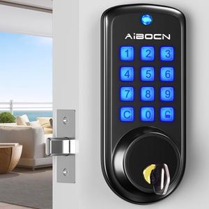 Smart Lock, Aibocn Keyless Entry Deadbolt Lock with Keypad - Auto-Lock, Anti-Peeping Password, Easy Install for Office Home Bedroom Garage Apartment