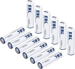 EBL 12 Pack AAA Battery 1200mAh Replacement Battery (Not Rechargeable Batteries)