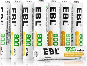 EBL 16 Pack AAA Battery 800mAh 1.2V Ni-MH Rechargeable Batteries
