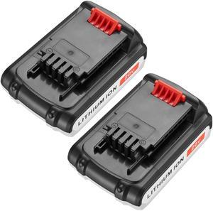 Powerextra 2 Pack 20V 2000mAh Replacement Lithium-ion Battery for Black&Decker LBXR20 LB20, LBX20 Black And Decker Power Tools Batteries