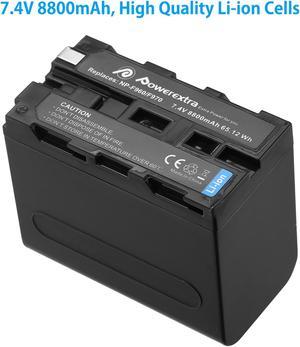 Powerextra 8800mAh 7.2V NP-F970 NP-F960 Battery For Sony NP-930, NP-F930, NP-F950, NP-F960, NP-F970, VSN013C