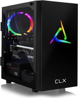 CLX SET VR-Ready Gaming Desktop - Liquid Cooled AMD Ryzen 7 5800X 3.8GHz 8-Core Processor, 16GB DDR4 Memory, GeForce RTX 3060 Ti 8GB GDDR6 Graphics, 480GB SSD, 2TB HDD, WiFi, Windows 11 Home 64-bit