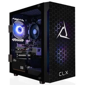 CLX SET Gaming Desktop - AMD Ryzen 5 8400F 4.2GHz 6-Core Processor, 32GB DDR5 Memory, GeForce RTX 5060 8GB GDDR7 Graphics, 2TB NVMe M.2 SSD, WiFi, Win 11 Home 64-bit