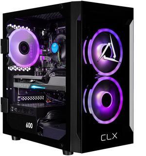 CLX SET Gaming Desktop - Intel Core i5 14400F 2.5GHz 10-Core Processor, 32GB DDR5 Memory, GeForce RTX 5060 8GB GDDR7 Graphics, 2TB NVMe M.2 SSD, WiFi, Win 11 Home 64-bit