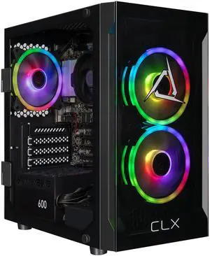 CLX Set Gaming Desktop - AMD Ryzen 5 5600GT 3.6GHz 6-Core Processor, 16GB DDR5 Memory, Radeon Vega 7 1GB Shared Graphics, 1TB NVMe M.2 SSD, WiFi, Win 11 Home 64-bit