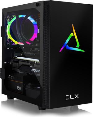 CLX SET VR-Ready Gaming Desktop - Liquid Cooled AMD Ryzen 7 5800X 3.8Ghz 8-Core Processor, 32GB DDR4 Memory, GeForce RTX 3070 8GB GDDR6 Graphics, 480GB SSD, 3TB HDD, WiFi, Windows 11 Home 64-bit