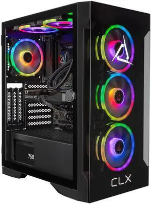 CLX SET Gaming Desktop - Intel Core i9 14900KF 3.2GHz 24-Core Processor, 32GB DDR5 Memory, GeForce RTX 5060 Ti 16GB GDDR7 Graphics, 2TB NVMe M.2 SSD, WiFi, Win 11 Home 64-bit