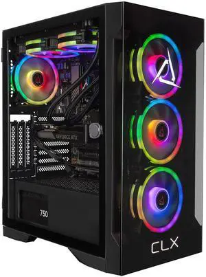 CLX SET Gaming Desktop - AMD Ryzen 7 9700X 3.8GHz 8-Core Processor, 32GB DDR5 Memory, GeForce RTX 5060 Ti 16GB GDDR7 Graphics, 2TB NVMe M.2 SSD, WiFi, Win 11 Home 64-bit