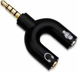 4 Position 3.5mm Stereo Splitter Audio to Mic Headset Jack Plug Y Adapter