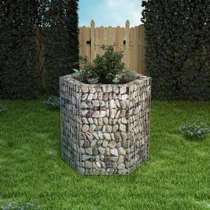 vidaXL Solid Wooden Outdoor Raised Bed 59" Garden Flowers Plant Display Rack
