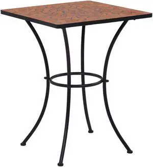 vidaXL Patio Dining Set Outdoor Dining Set Table and Chair Set 5 Piece Black