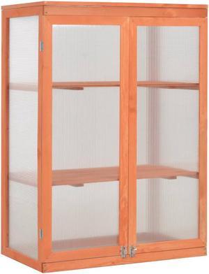 vidaXL Greenhouse Grow House Green House for Garden Outdoor Plant Growing Wood