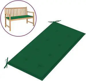 vidaXL Bench Cushion Water Repellent Garden Seat Cushion Green Oxford Fabric