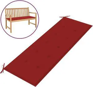 vidaXL Bench Cushion Water Repellent Garden Seat Cushion Red Oxford Fabric
