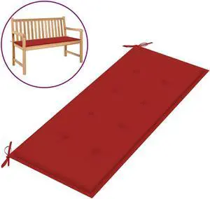 vidaXL Garden Bench Cushion Red 120x50x4 cm Oxford Fabric