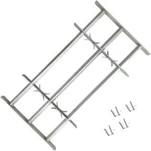 Adjustable Security Grille for Windows with 3 Crossbars 27.6"-41.3" Hardware Adjustable Security Grille for Windows with 3 Crossbars 27.6"-41.3" Hardware