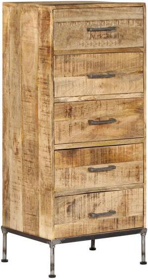 vidaXL Solid Mango Wood Chest of Drawers Storage Store Drawer Cabinet Home