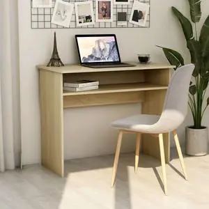 vidaXL Writing Desk with Drawers Office Computer Desk Solid Mahogany Wood