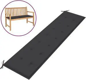 vidaXL Garden Bench Cushion Anthracite 200x50x4 cm Oxford Fabric
