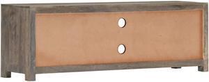 vidaXL TV Stand TV Unit Sideboard TV Console Cabinet Gray Solid Mango Wood