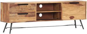 vidaXL TV Cabinet Natural Acacia Solid Acacia wood, Steel