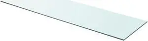 vidaXL Shelf Panel Glass Clear 35.4"x9.8" Glass Sheet Plate Display Shelving