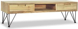 vidaXL TV Stand TV Unit Sideboard TV Console Media Cabinet Cupboard Solid Teak