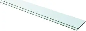 vidaXL Wall Shelf Floating Shelf Display Shelf Wall Mounted 2 Pcs Tempered Glass