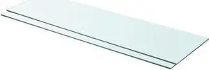 vidaXL Wall Shelf Floating Shelf Display Shelf Wall Mounted 2 Pcs Tempered Glass