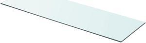 vidaXL Shelf Panel Glass Clear 31.5"x9.8" Glass Sheet Plate Display Shelving